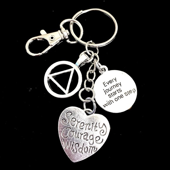 Sobriety Keychain Bag Charm - Picture 3 of 8